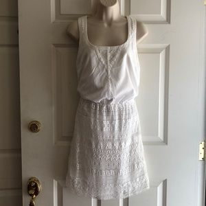 Jessica Simpson white cotton lace dress